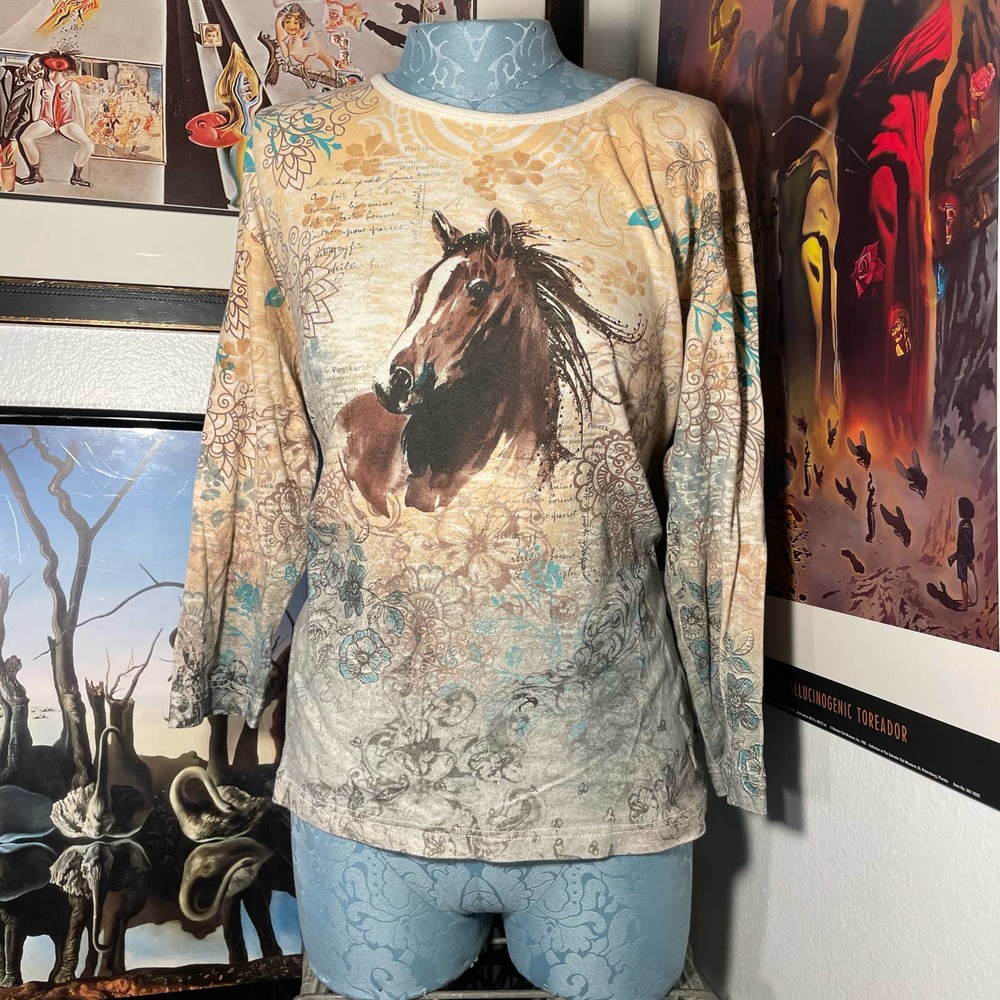 ENDLESS DESIGN• Y2k HORSE GIRL NATURE TEE